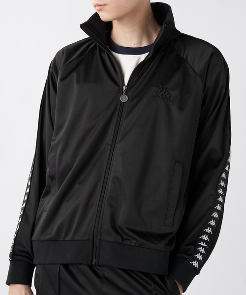 Kappa（カッパ）の「ジャージトラックジャケット (ユニセックス)（その他アウター・メンズ・ブラック/ホワイト・MEDIUM/LARGE/X-LARGE）」の2枚目の写真