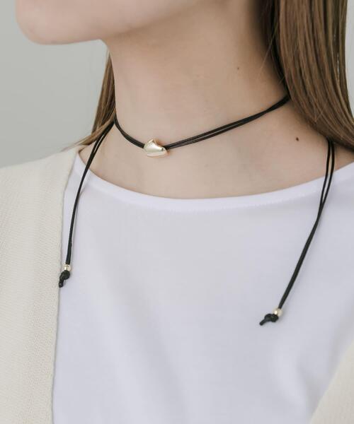 SMELLY（スメリー）の「メタルトップダブルコードチョーカー（ネックレス・レディース・ブラック系その他・-）」の5枚目の写真