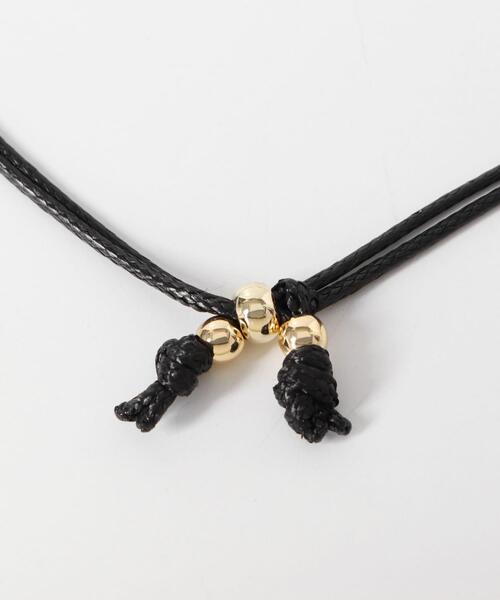 SMELLY（スメリー）の「メタルトップダブルコードチョーカー（ネックレス・レディース・ブラック系その他・-）」の8枚目の写真