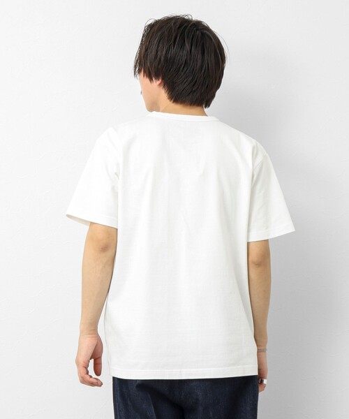 BARNS OUTFITTERS(バーンズアウトフィッターズ)の「【BARNS OUTFITTERS】別注タフネックT SMITH 25SS(Tシャツ/カットソー・メンズ・ホワイト/キナリ/ブルー/ピンク・S/M/L)」の20枚目の写真