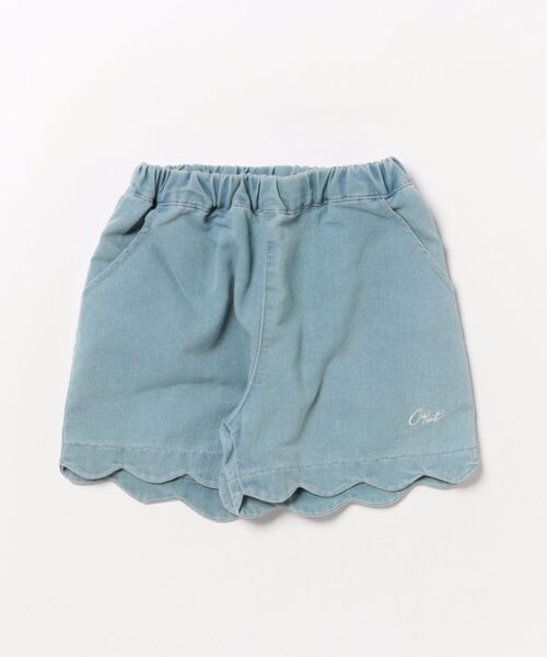 Crescent（クレッセント）の「裾スカラップショートパンツ（その他パンツ・キッズ・ベージュ/ブルー・110/100/90/80/130/120）」の2枚目の写真
