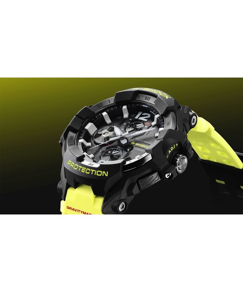 G-SHOCK（ジーショック）の「MASTER OF G GRAVITYMASTER(グラビティマスター) / カーボンコアガード / GR-B300RY-1A9JF（アナログ腕時計・メンズ・ブラック×イエロー・FREE）」の5枚目の写真