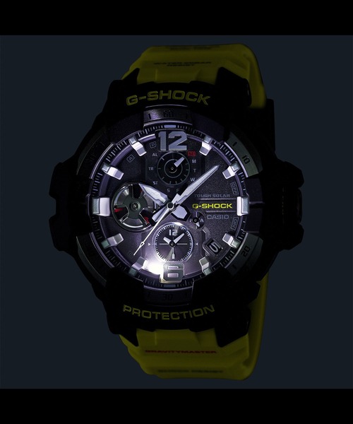 G-SHOCK（ジーショック）の「MASTER OF G GRAVITYMASTER(グラビティマスター) / カーボンコアガード / GR-B300RY-1A9JF（アナログ腕時計・メンズ・ブラック×イエロー・FREE）」の3枚目の写真