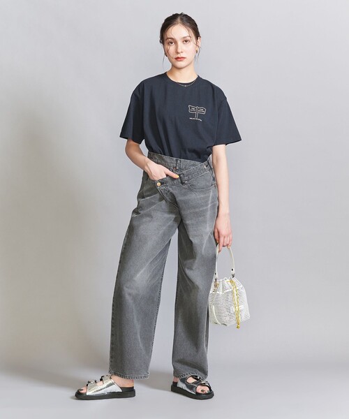 FUNG（ファング）の「【別注】＜FUNG＞ベーシック プリント Tシャツ（Tシャツ/カットソー・レディース・ホワイト/ライトピンク/ネイビー・FREE）」の5枚目の写真