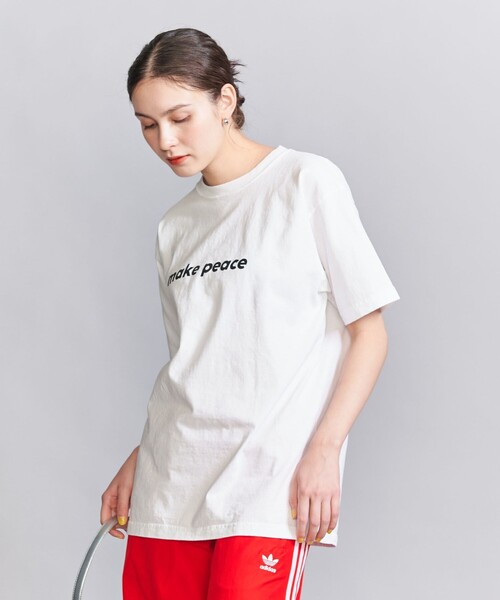FUNG（ファング）の「【別注】＜FUNG＞ベーシック プリント Tシャツ（Tシャツ/カットソー・レディース・ホワイト/ライトピンク/ネイビー・FREE）」の6枚目の写真