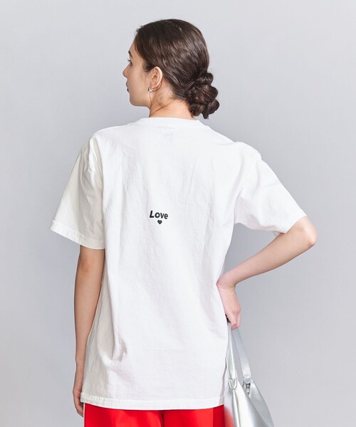 FUNG（ファング）の「【別注】＜FUNG＞ベーシック プリント Tシャツ（Tシャツ/カットソー・レディース・ホワイト/ライトピンク/ネイビー・FREE）」の7枚目の写真