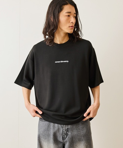 JUNRED(ジュンレッド)の「2ポイントワイドTシャツ(Tシャツ/カットソー・メンズ・ブラック/チャコールグレー/ホワイト/ブルー系その他4・S/M/L)」の13枚目の写真