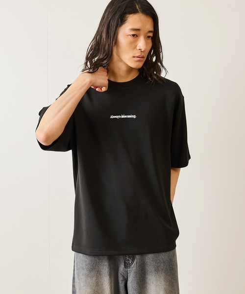 JUNRED(ジュンレッド)の「2ポイントワイドTシャツ(Tシャツ/カットソー・メンズ・ブラック/チャコールグレー/ホワイト/ブルー系その他4・S/M/L)」の15枚目の写真