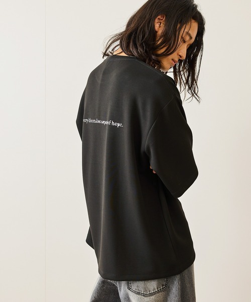 JUNRED(ジュンレッド)の「2ポイントワイドTシャツ(Tシャツ/カットソー・メンズ・ブラック/チャコールグレー/ホワイト/ブルー系その他4・S/M/L)」の16枚目の写真