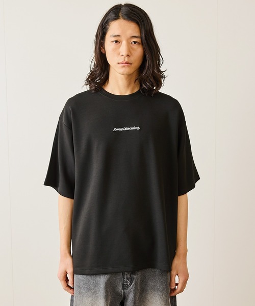 JUNRED(ジュンレッド)の「2ポイントワイドTシャツ(Tシャツ/カットソー・メンズ・ブラック/チャコールグレー/ホワイト/ブルー系その他4・S/M/L)」の17枚目の写真