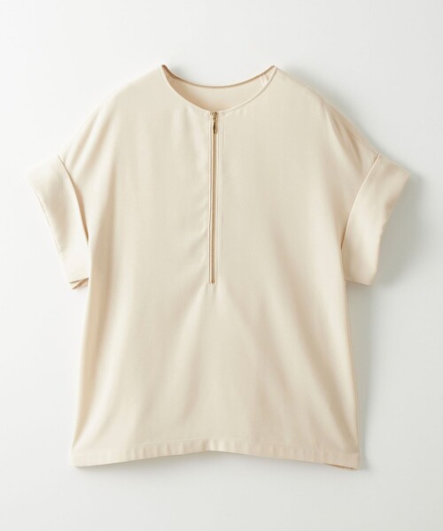 EMMEL REFINES（エメルリファインズ）の「＜EMMEL REFINES＞EM 2WAY ジップ ブラウス（シャツ/ブラウス・レディース・オフホワイト/ブラック/ライトブルー・FREE）」の10枚目の写真