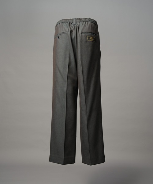 UNISEX》4 Colors Chambray Washable Wool Prime-Wide One Tuck Wide