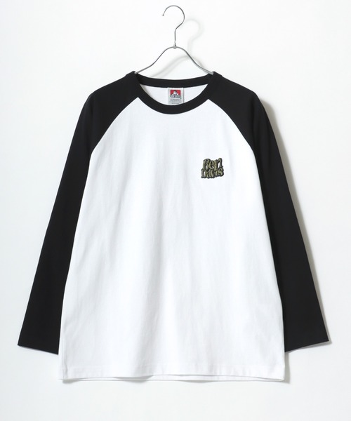 BEN DAVIS(ベンデイビス)の「BEN DAVIS/ベンデイビス ワンポイント刺繍 バックプリント ラグランロングスリーブTシャツ レディース メンズ(Tシャツ/カットソー・レディース・ブラック/ネイビー/モスグリーン・M/L/LL)」の13枚目の写真