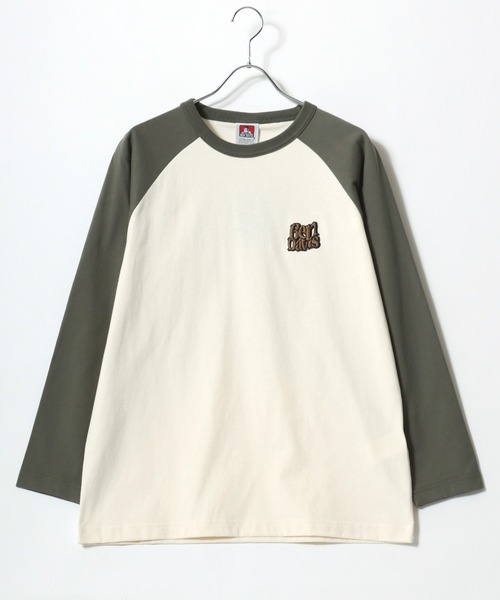 BEN DAVIS(ベンデイビス)の「BEN DAVIS/ベンデイビス ワンポイント刺繍 バックプリント ラグランロングスリーブTシャツ レディース メンズ(Tシャツ/カットソー・レディース・ブラック/ネイビー/モスグリーン・M/L/LL)」の11枚目の写真