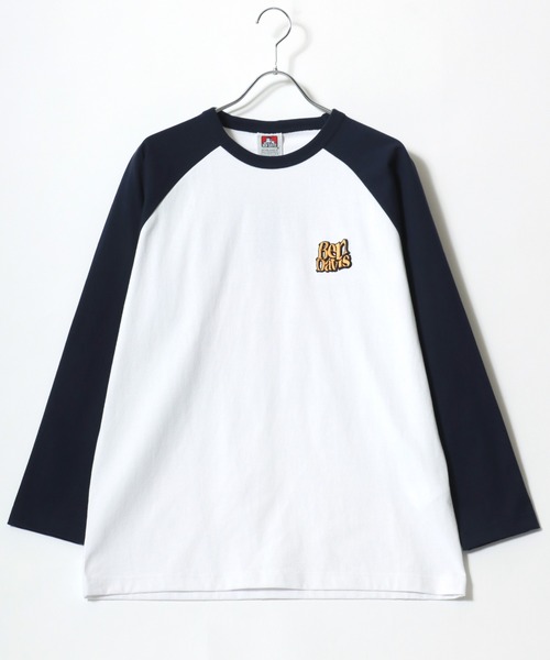 BEN DAVIS(ベンデイビス)の「BEN DAVIS/ベンデイビス ワンポイント刺繍 バックプリント ラグランロングスリーブTシャツ レディース メンズ(Tシャツ/カットソー・レディース・ブラック/ネイビー/モスグリーン・M/L/LL)」の9枚目の写真