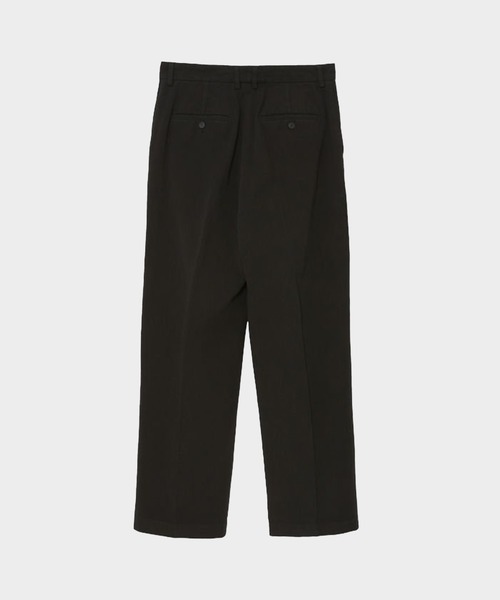 MATSUFUJI(マツフジ)の「Uneven Twill Wide Trousers(スラックス・メンズ・ブラック・2/3)」の3枚目の写真