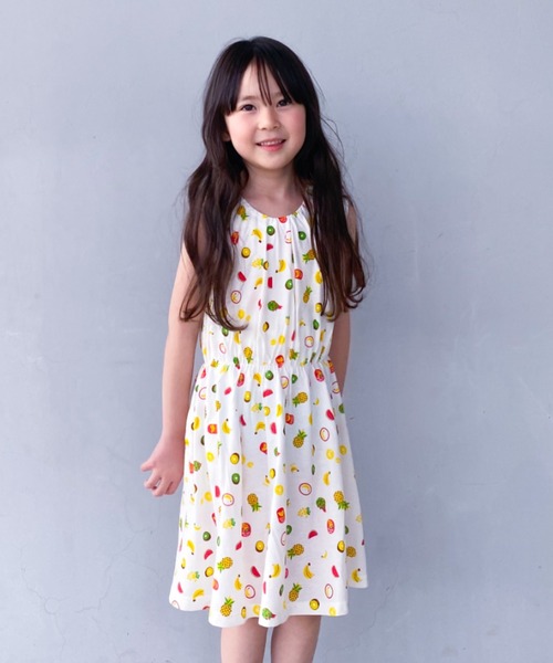 Bonpoint フルーツ柄 ノースリーブワンピース 6A クリーニング済 セール】フルーツ柄ワンピース（ワンピース）｜Naughty Company