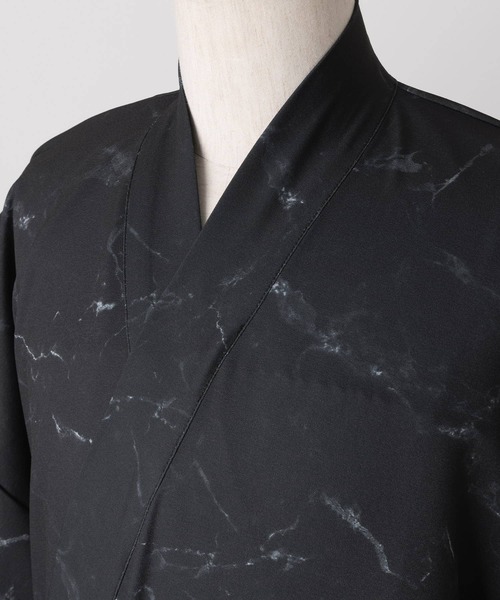 CLEL(クレイル)の「【CLEL】YUKATA 4 SET/浴衣4点SET(浴衣・角帯(ワンタッチ帯)・兵児帯・巾着)男性浴衣(浴衣・メンズ・ブラック系/グレー系/ネイビー系・L/M/S/XS)」の6枚目の写真