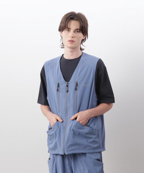 MANASTASH(マナスタッシュ)の「MANASTASH/マナスタッシュ/RIVER VEST/リバーベスト(ベスト・メンズ・ライトグレー/その他7/ブラック・M/S/XL/L)」の2枚目の写真