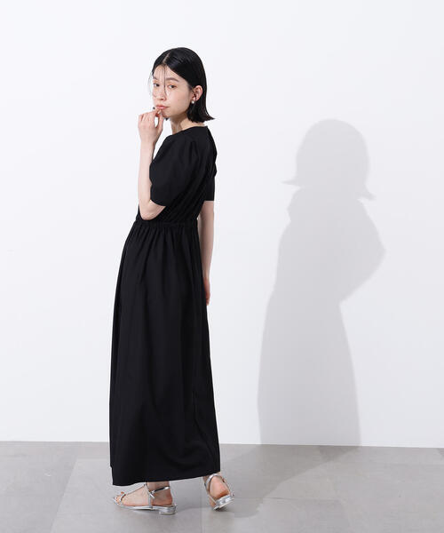 N.（N. Natural Beauty Basic）（エヌエヌナチュラルビューティーベーシック）の「ローンタックショルダーワンピース（ワンピース・レディース・ブラック/ベージュ/イエロー・SMALL/MEDIUM）」の7枚目の写真