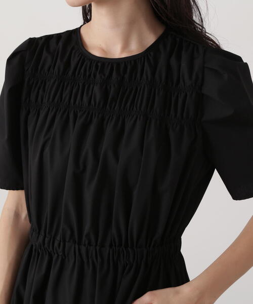 N.（N. Natural Beauty Basic）（エヌエヌナチュラルビューティーベーシック）の「ローンタックショルダーワンピース（ワンピース・レディース・ブラック/ベージュ/イエロー・SMALL/MEDIUM）」の14枚目の写真