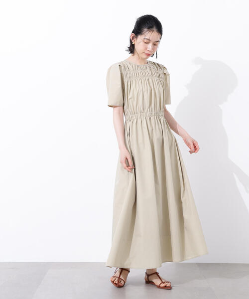 N.（N. Natural Beauty Basic）（エヌエヌナチュラルビューティーベーシック）の「ローンタックショルダーワンピース（ワンピース・レディース・ブラック/ベージュ/イエロー・SMALL/MEDIUM）」の22枚目の写真