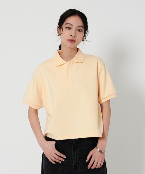 BEAUTY&YOUTH UNITED ARROWS(ビューティーアンドユースユナイテッドアローズ)の「コットンポリエステルブレンド コンパクト ポロシャツ(ポロシャツ・レディース・クリーム/ライトピンク/ネイビー・FREE)」の6枚目の写真