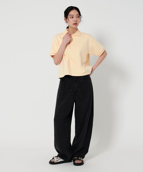 BEAUTY&YOUTH UNITED ARROWS(ビューティーアンドユースユナイテッドアローズ)の「コットンポリエステルブレンド コンパクト ポロシャツ(ポロシャツ・レディース・クリーム/ライトピンク/ネイビー・FREE)」の12枚目の写真