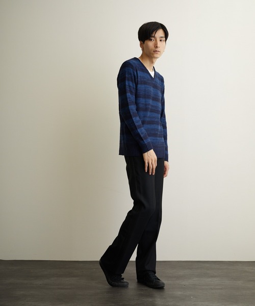 ARCHIVER（アーカイバ）の「【RS】【Bling Leads】ボーダーニット＆ ロングTシャツ　アンサンブルセット（アンサンブル・メンズ・グレー系その他/レッド系その他2/ブラック系その他/レッド系その他/ブラック系その他2・MEDIUM/X-LARGE）」の10枚目の写真