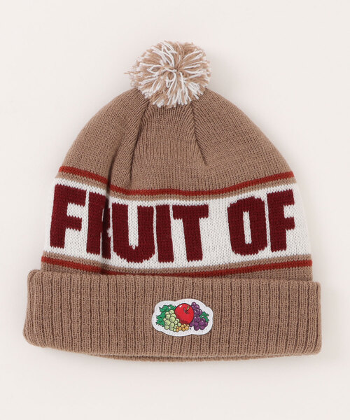 FRUIT OF THE LOOM（フルーツオブザルーム）の「【RS】【FRUIT OF THE LOOM】KIDS BON BON Knit watch（ニットキャップ/ビーニー・キッズ・イエロー/ベージュ・FREE）」の2枚目の写真