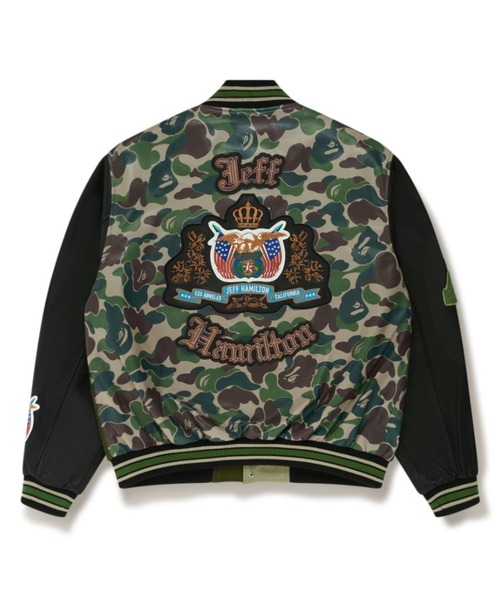 BAPY BY BAPEリバーシブルボーダーラビットファージャケット