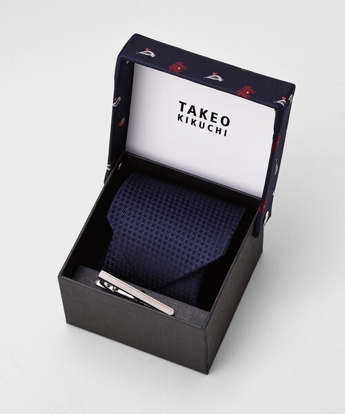TAKEO KIKUCHI(タケオキクチ)の「◆【BOXセット】旅するネクタイ~日本編~ ネクタイ&タイバー セット(ネクタイ・メンズ・ネイビー/ピンク系その他2/グリーン系その他4/ネイビー系2・00)」の13枚目の写真