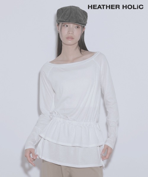 tシャツ HOLiC フリルチュニックプルオーバー　323521 レディース HOLiC フリルチュニックプルオーバー 323521（Tシャツ
