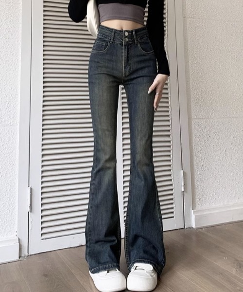 REBALANCE(リバランス)の「レディースデニムフレアパンツ(デニムパンツ・レディース・B/C/D/A・MEDIUM/LARGE/X-LARGE)」の15枚目の写真