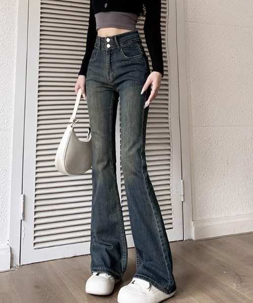 REBALANCE(リバランス)の「レディースデニムフレアパンツ(デニムパンツ・レディース・B/C/D/A・MEDIUM/LARGE/X-LARGE)」の18枚目の写真