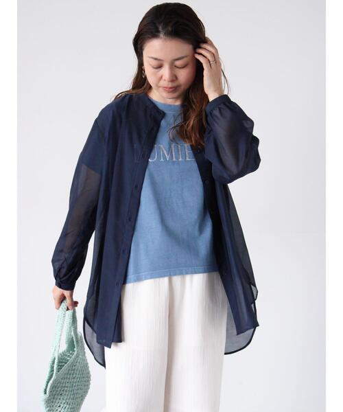 新品☆ シアーシャツ　LUGIVa ルギヴァ ラブレス LOVELESS シャンブルオーガンシアーシャツ （サックス