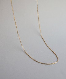 TEN. | 18KGP フラットケーブルチェーンネックレス 50cm(ネックレス)