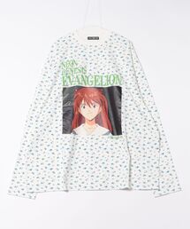 Little sunny bite | 【evangelion x little sunny bite】 floral fake layered long tee(Tシャツ/カットソー)
