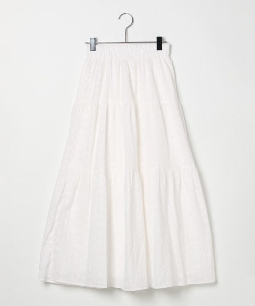 3.3 Field Trip （3.3フィールドトリップ）の「3.3 Field Trip／コバナガラレーススカート（スカート・レディース・ホワイト・FREE）」の3枚目の写真