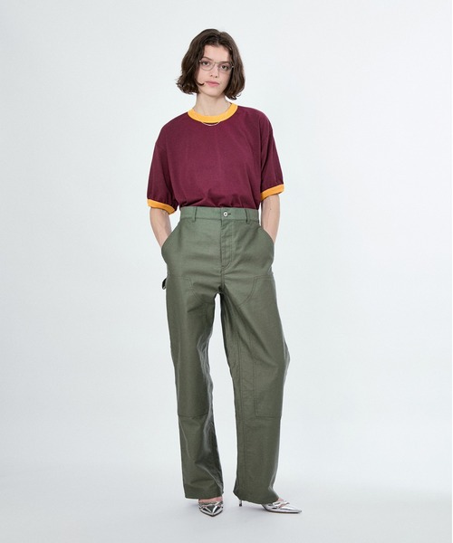 Tシャツ・カットソー MUCENT Ringer short sleeve tee P00000MH Amazon.co.jp: Ringer Short Sleeve Tee (Ringer Short Sleeve T