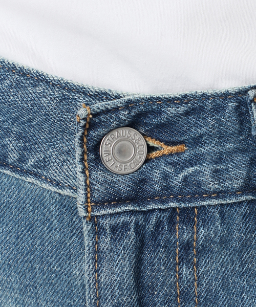 Spick & Span（スピックアンドスパン）の「LEVI'S/リーバイス S*S 別注SMU RIBCAGE WIDE LEG（デニムパンツ・レディース・エメラルドブルー・23/24/25/26/27/28）」の12枚目の写真