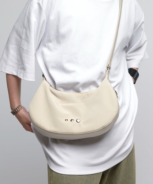 unitude/Crescent ショルダーバッグ Crescent Shoulder Bag - Greenland White | Unitude Leather