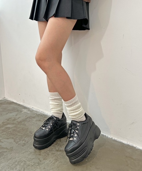 attagirl(アタガール)の「厚底ブラックスニーカー(スニーカー・レディース・ブラック・S/M/L/LL/3L)」の5枚目の写真