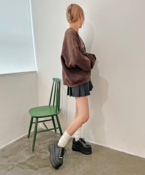 attagirl(アタガール)の「厚底ブラックスニーカー(スニーカー・レディース・ブラック・S/M/L/LL/3L)」の11枚目の写真