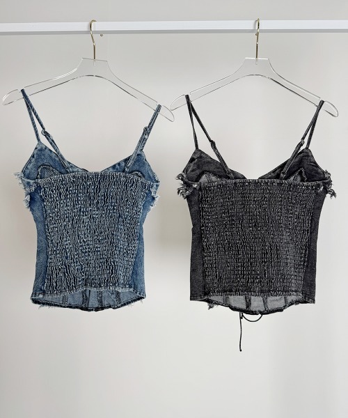 セール】レースアップ デニム ビスチェ/Lace-Up Denim Bische