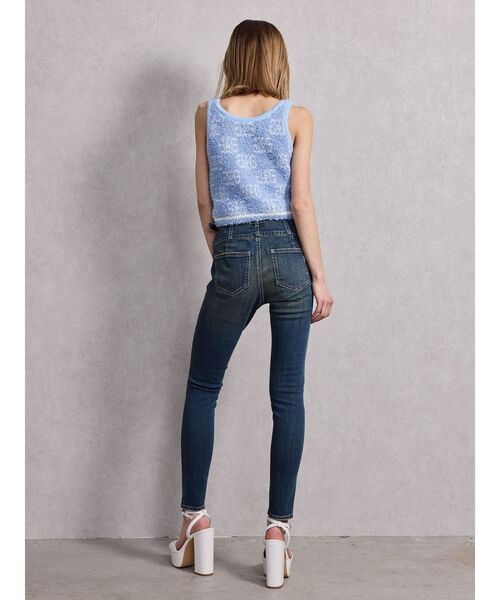 GYDA（ジェイダ）の「Symmetry GYDA パイルニットトップス（ニット/セーター・レディース・オフホワイト/ブラック/スカイブルー・FREE）」の13枚目の写真