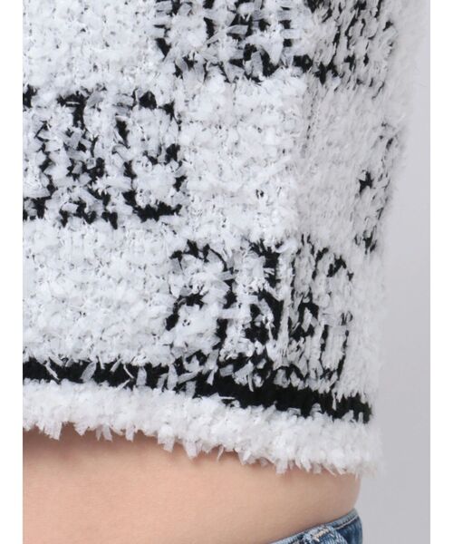 GYDA（ジェイダ）の「Symmetry GYDA パイルニットトップス（ニット/セーター・レディース・オフホワイト/ブラック/スカイブルー・FREE）」の19枚目の写真