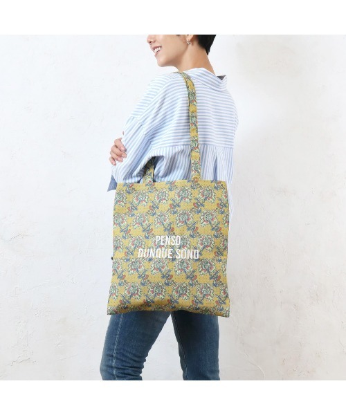 【新品】caramel POLKA FLORAトートバッグ SESAME STREET MARKET｜【Flowering giftシリーズ】 刺繍