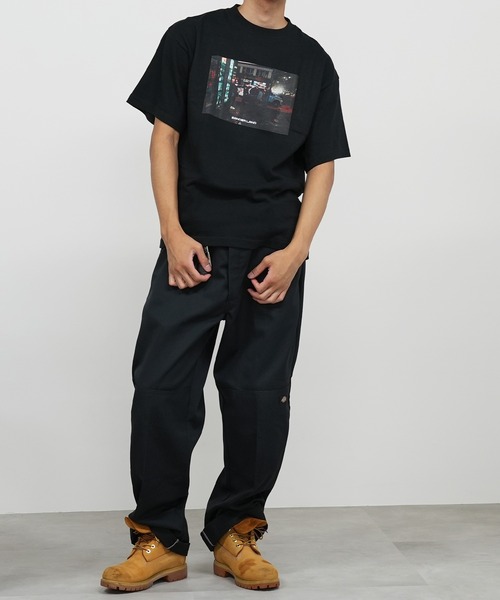 BASIS（ベイシス）の「SANDER LAND 8.2ozオーガニックコットン NY night 半袖Tシャツ（Tシャツ/カットソー・メンズ・ホワイト/ブラック・MEDIUM/LARGE/X-LARGE）」の21枚目の写真