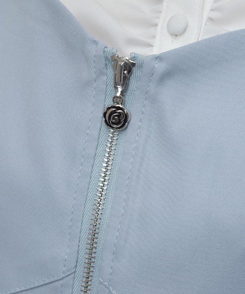 axes femme(アクシーズファム)の「ベルトデザインイレヘムジャンパースカート(ジャンパースカート・レディース・ブラック/ワイン/サックスブルー・FREE)」の8枚目の写真